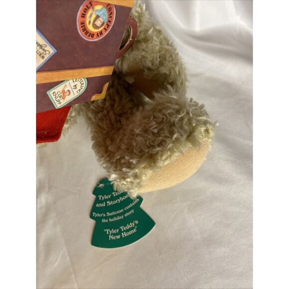Hallmark Christmas Tyler Teddy and Storybook Plush Bear 10.5" Tags Holiday Gift - Picture 5 of 6